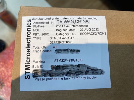 Quality  STM32F429IGT6  LQFP176  SMDIntegrated Circuits MCU Controller Microcontrol factory