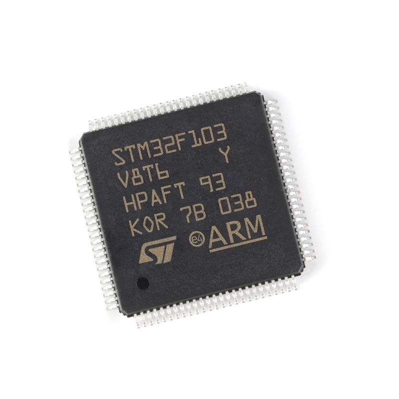 In Stock Microcontrollers IC MCU 32BIT 64KB FLASH 100LQFP integrated circuits ic chip STM32F103V8T6