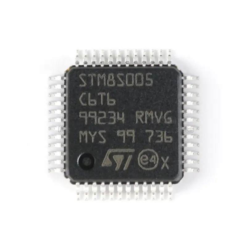 In Stock Microcontrollers MCU 8-bit STM8S STM8 CISC 32KB Flash 3.3V/5V 48-Pin LQFP Electronic component STM8S005C6T6