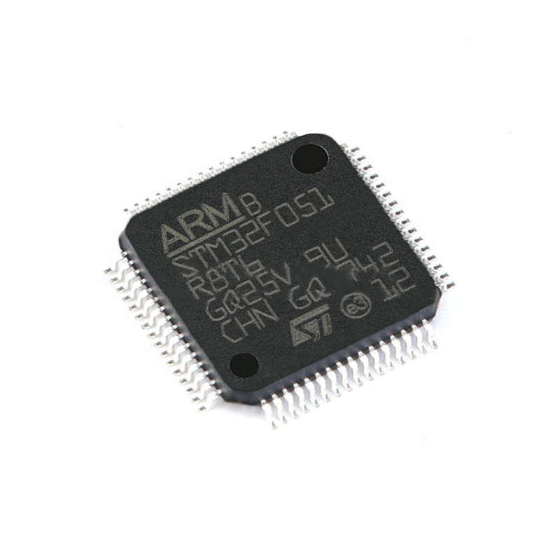 Microcontroller Integrated Circuit IC MCU 32BIT 64KB FLASH 64LQFP STM32F STM32F051 STM32F051R8T6 Original Brand