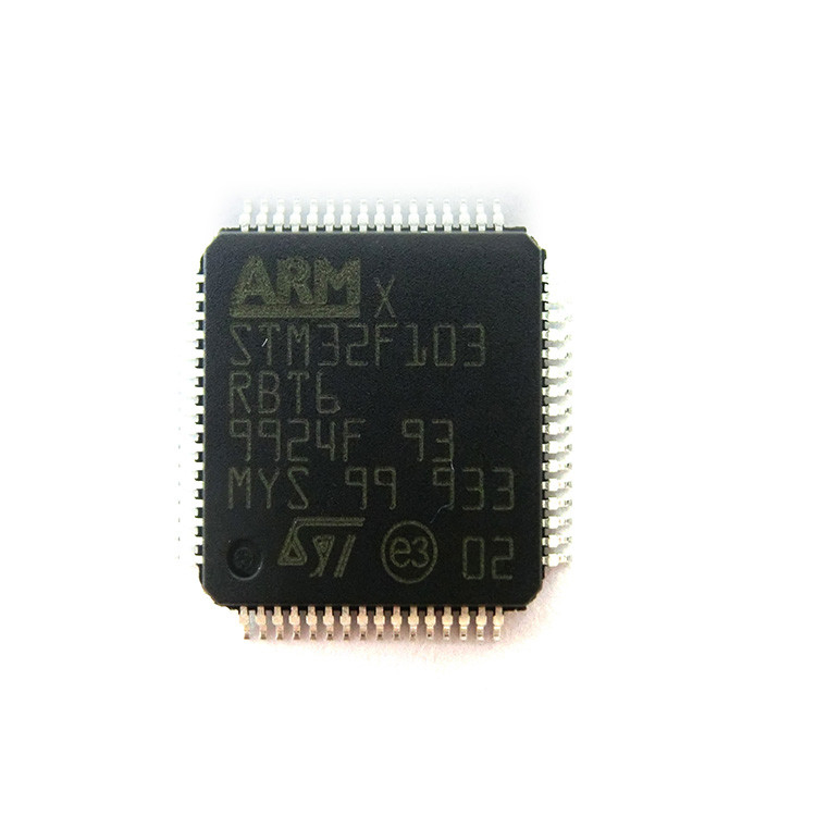 STM32F103RBT6 Mcu 32-bit Stm32f1 Arm M3 Risc 128kb Flash 2.5v/3.3v 64-pin Lqfp Ic