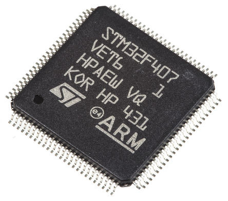 Original Authentic STM32F407VET6 Microcontroller ARM Cortex-M4 168MHz/512KB Flash RAM: 196KB IC