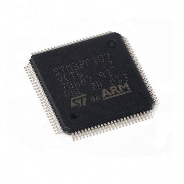 Electronic Components Mcu 32-Bit Stm32 Arm M3 Risc 256Kb Flash 100-Pin Lqfp Stm32F Stm32F107 Lqfp100 Stm32F107Vct6
