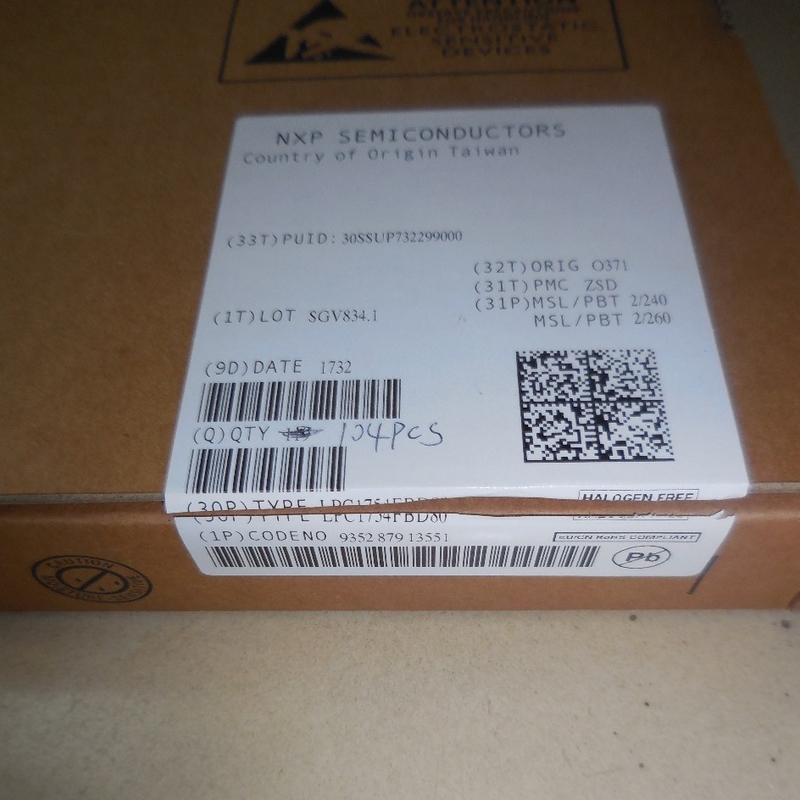 LPC1754FBD80  QFP80  Integrated Circuit Chip IC Microcontroller Brand New Original Unused